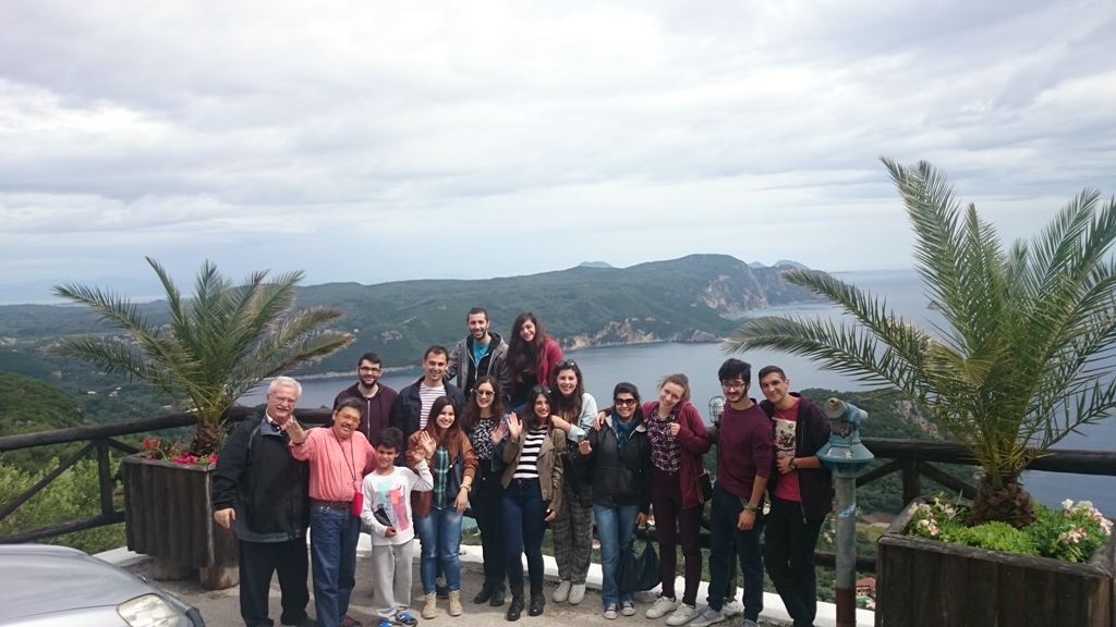 The youth group from Ioannina visit Corfu